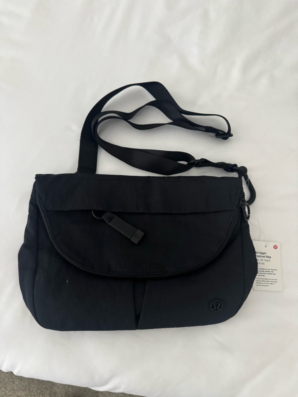 lululemon athletica Black Crossbody Messenger Bag